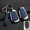 Car Key Case Cover For Cadillac Xt5 XTS CTS SRX ATSL XT4 CT6 ATS Escalade ESV DTS ELR STS 2014-2018 Zinc Alloy Leather Keychain AGY1