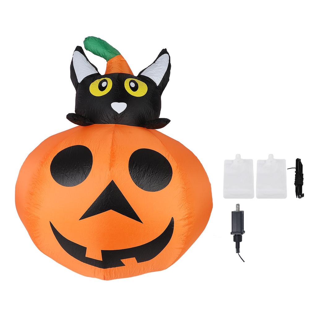 Надувные тыквы украшения 51.2 дюйма 210T полиэстер IP44 водонепроницаемый светодиодный светящийся взрыв