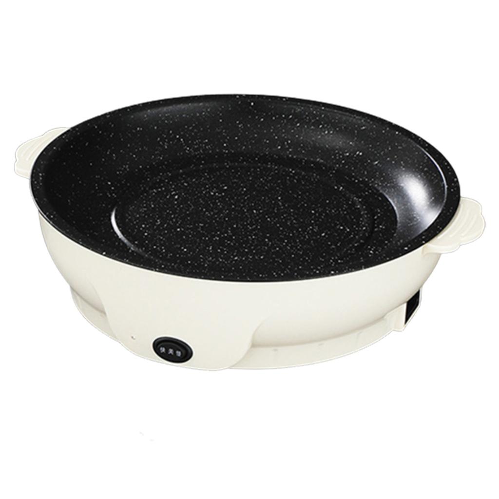 Mini Electric Grill Pan Non Stick BBQ Griddle for Home Use with Adjustable Temperature Control