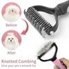 Pet Hair Removal Comb Cat Dog Brush Pet Hair Grooming Tool Puppy Hair Shedding Combs Pet Fur Trimming Dematting Deshedding Brush