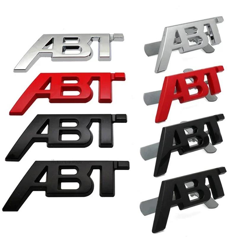 3D металлический логотип ABT наклейка на переднюю решетку автомобиля для A3 A4 A5 A7 A7 Q3 Q5 Q7 TT Polo Golf 7 аксессуары