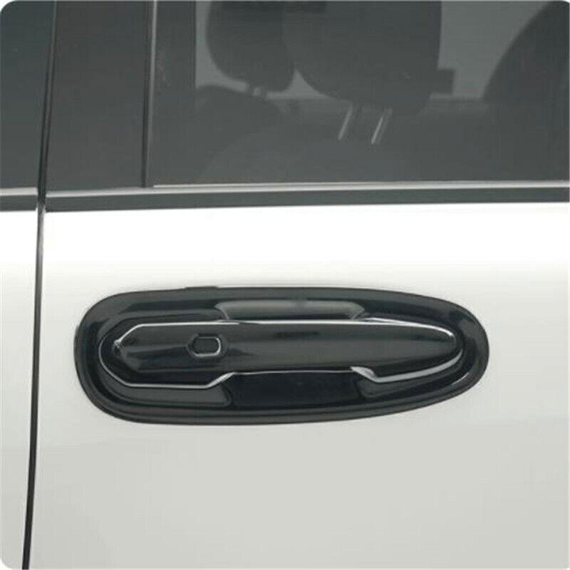 8P Gloss Black Exterior Side Door Handle Bowl Cover Trim For Toyota Sienna 21-23