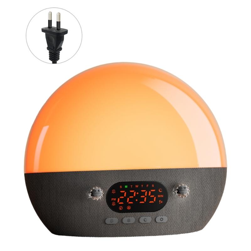 Будильник с белым шумом и световым будильником с 11 успокаивающими звуками и приложениями-ночниками, управляемыми для индивидуального утреннего сна