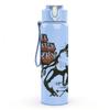 1PC Vintage Lady Sketch 750ml sports water bottle leakproof straw lid outdoor office home