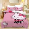 Home Textile Three-Piece Cute Cartoon Digital Printing Quilt Pillowcase Bedding