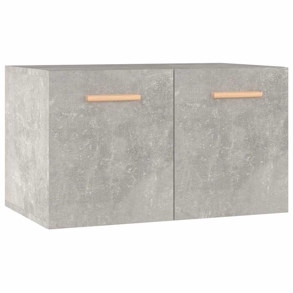 Wall Cabinet Concrete Gray 60x36.5x35 cm Engineered Wood