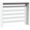 White Radiator Cover 104 x 20 x 82 cm Engineered Wood