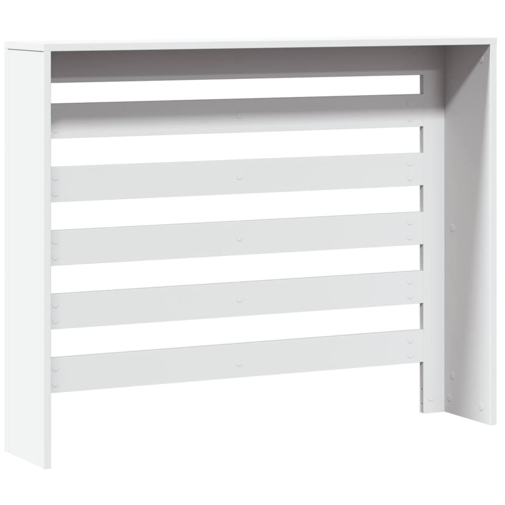 White Radiator Cover 104 x 20 x 82 cm Engineered Wood