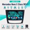 2Din Android Car-Play Car Radio,Mercedes Benz E Class W211 2002-2010,Multimedia Player Head Unit Stereo GPS Navigation BT WIFI,1+16GB