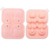 4-Cavity Little Bear Silicone Ice Cube Tray - Easy Release for Beverages & Tea