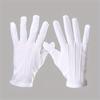 Elegant White Split-Finger Gloves Conservative Stretch Elastic, Breathable Short Length for Driving, Security, Performances & Formal Events