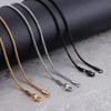 2mm Popcorn Chains Necklace Gold /Black Stainless Steel Choker Neck Fashion Jewelry