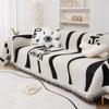 Winter Camping Picnic Sofa Cover  Chinese Characters Funda Sofa Wavy Grain Sofa Covers Mat Throw Blanket