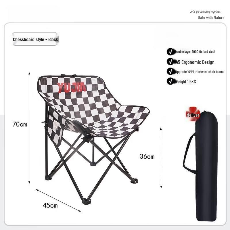 ZISIZ Outdoor Portable Folding Camping Chair