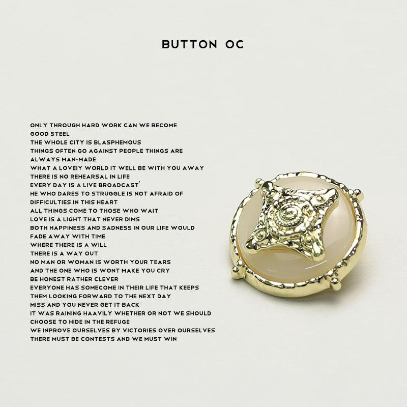 5 шт. Металлическая пуговица в форме четырехлистного руля, Декоративная пуговица для маленького ароматного пальто, Модная пуговица для пальто, тренча