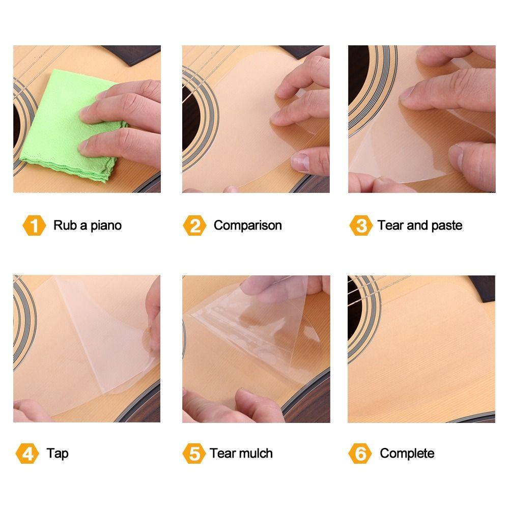 Народная акустическая мягкая пластина для царапин, защитная наклейка для гитары, наклейка с защитой, наклейка на доску