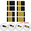 1 Pair of Shoulder Boards Traditional Professional Pilot Aviators Uniform Epaulettes with Gold Stripes