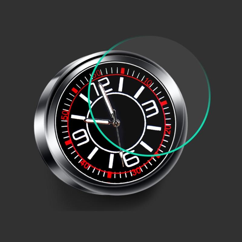 Часы на приборную панель автомобиля Универсальные светящиеся часы Стекло Зеркало автомобиля Наклейка на часы Автомобильные аксессуары