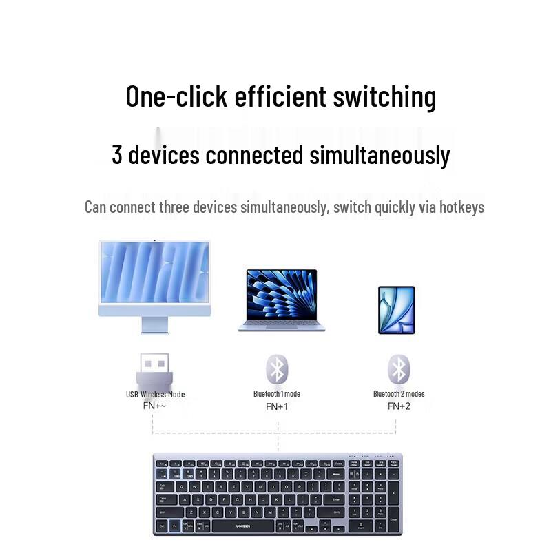 Ugreen Бесшумная беспроводная Bluetooth-клавиатура