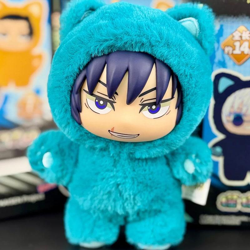 New Genuine Eaki Jujutsu Kaisen Season 2 Cat Park Party Gojo Satoru Plush Box Doll Bag Pendant Model Collection Gifts Toys