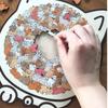135-piece Cat Wooden Jigsaw Puzzle Macaron Color Animal Cats Decorative
