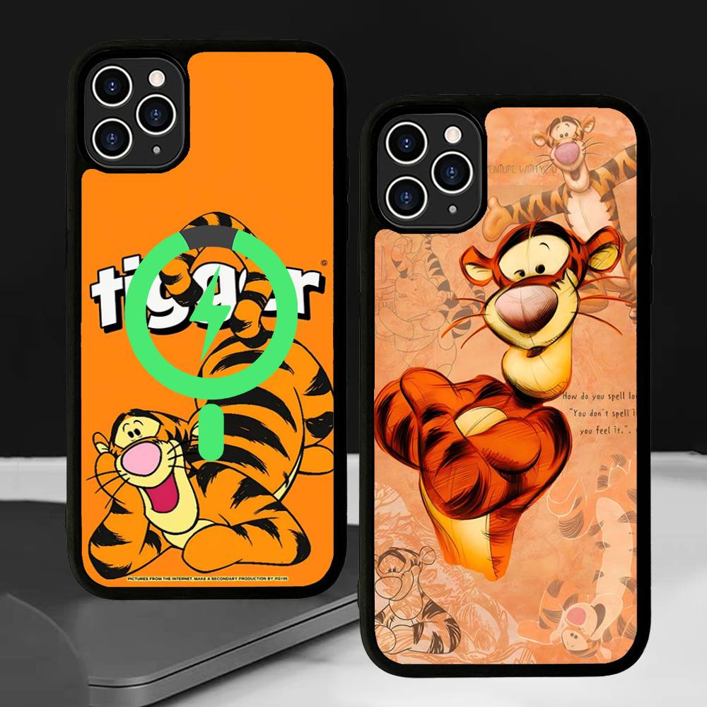 Cute T-Tigger Magsafe Magnetic Wireless For IPhone 16 15 14 13 12 11 17 Pro Max Plus Phone Case