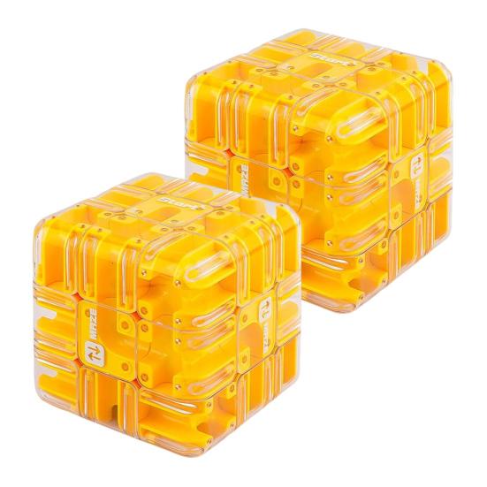 1/2 шт. Развивающая 3D-головоломка Лабиринт Куб Малыши Головоломка Лабиринт с перекатывающимся шариком Куб Детский