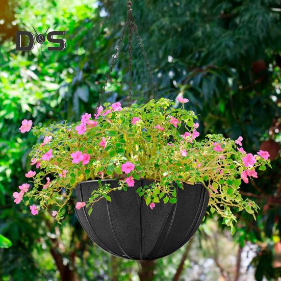 Fabric Planter Basket Liner Felt Flower Pot Liner Replacement Garden Wall Hanging Plant Basket Fiber Insert for Outdoor Plants Avoid Bird Nesting