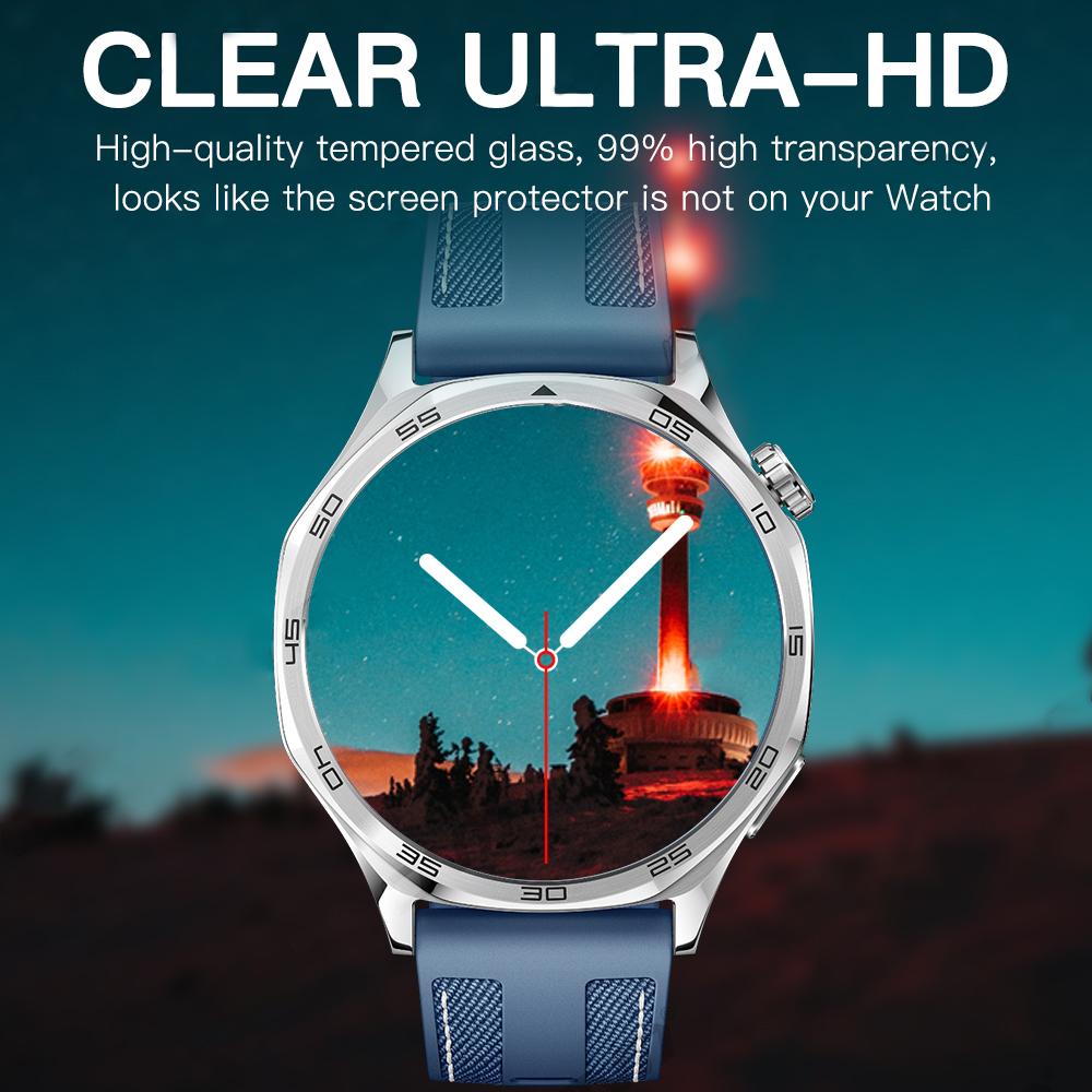 5 шт. Защитная пленка на весь экран для Huawei Watch GT 5 / GT5 Pro 46 мм 42 мм 41 мм Закаленное стекло Антицарапающая Защитная пленка Аксессуары