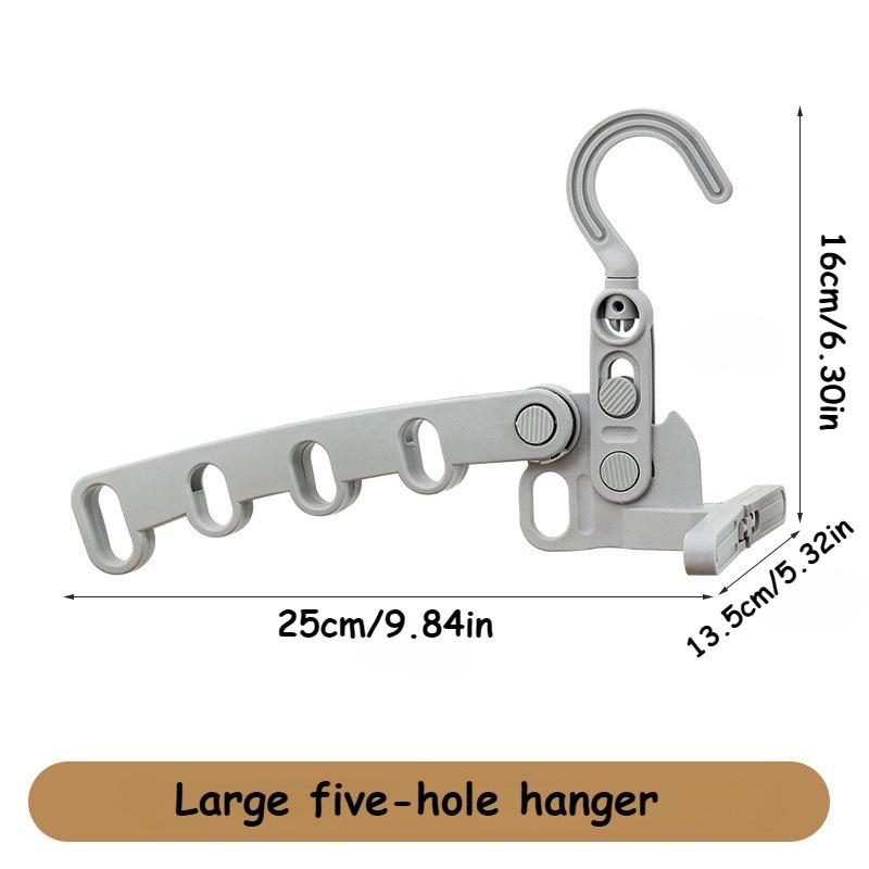 Портативная складная вешалка для путешествий, складная сушилка для одежды, вешалка для путешествий, вешалка с 5 отверстиями для отеля, кемпинга, путешествий