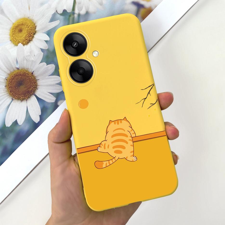 Чехол для Xiaomi Poco M6 Pro Милый Мультяшный Чехол Ударопрочный Силиконовый Чехол для Телефона Для Xiaomi Poco M6 PocoM6 Pro 5G Мягкие Fundas Coque
