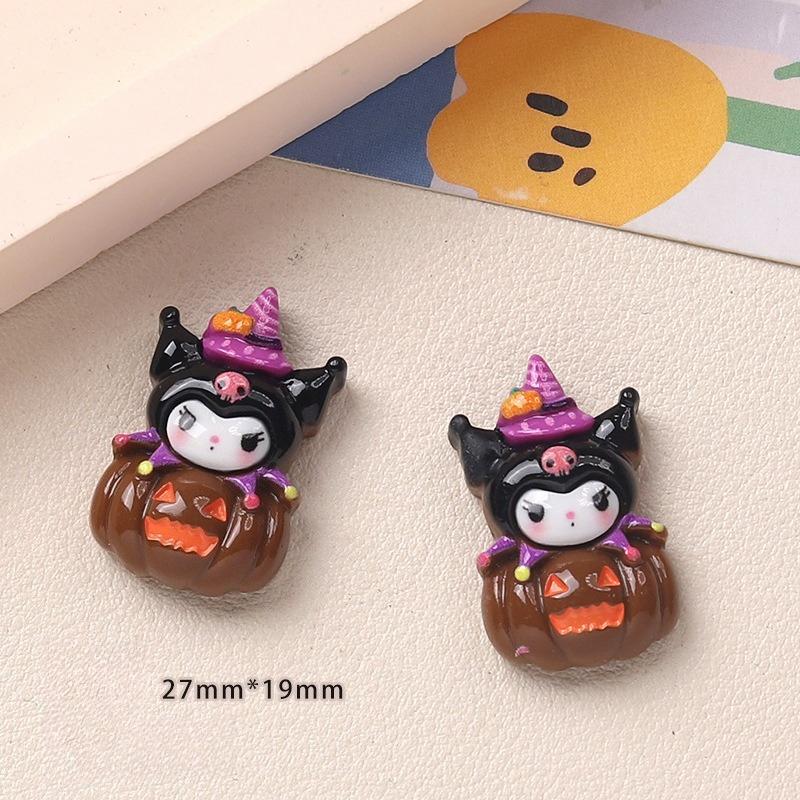 10 шт. Новые модели Смола Милый мультяшный Хэллоуин Тыква Серия Плоское дно Скрапбукинг DIY Ювелирное ремесло Украшение A18