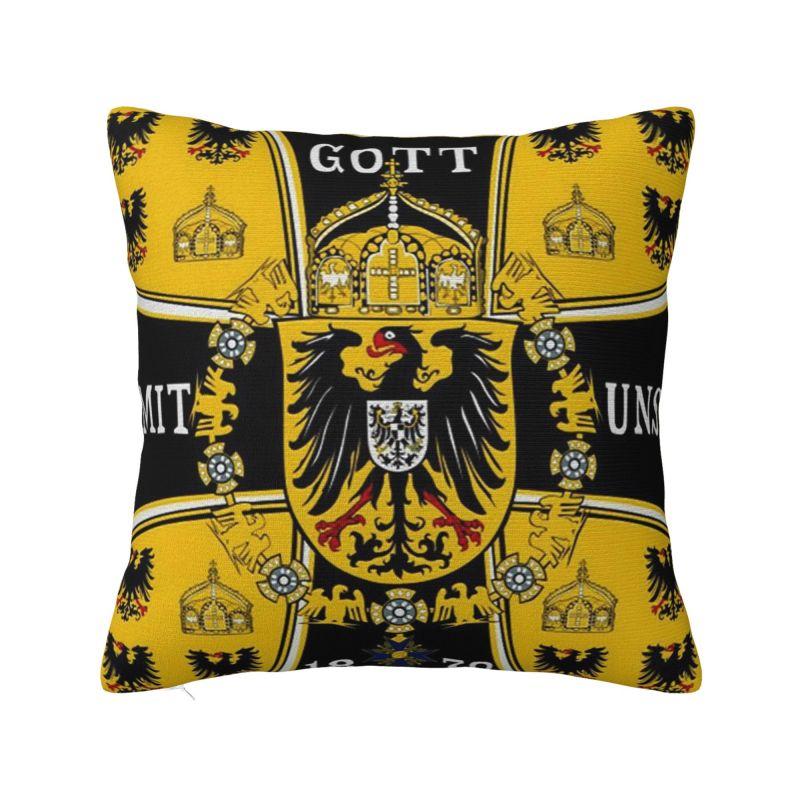 God With Us Nordic Throw Pillow Covers Bedroom Decoration Coat Of Arms Of The German Empire Flag Car Cushion