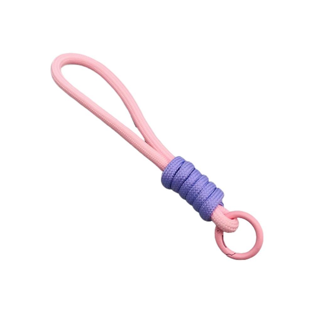 10PCS Colorful Braided Lanyard Keychain Key Ring Bag Charm Phone Lanyard Knot Rope Keyring  DIY