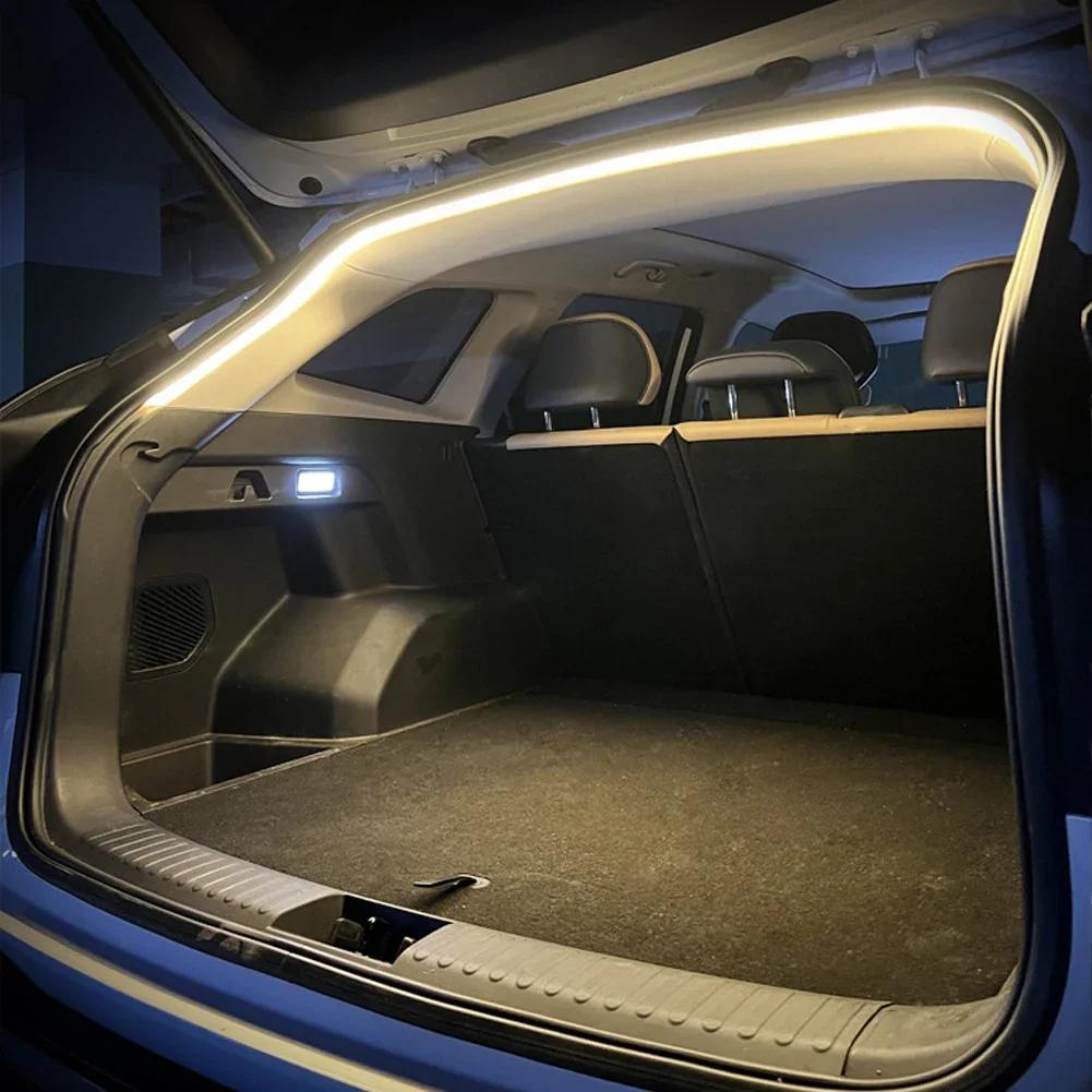 Светодиодная лента для багажника автомобиля, водонепроницаемая, гибкая ПВХ, лента окружающего света, автоматическое включение/выключение, скрытая установка, универсальная для внедорожников и минивэнов