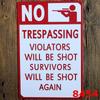 Custom Gun Humor Tin Sign for Restaurant, Bar, or KTV Decor