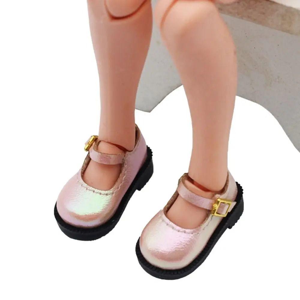 Lightweight 10cm Cotton Doll Shoes PU Leather Leather Boots Doll PU Leather Shoes  Clay Dolls