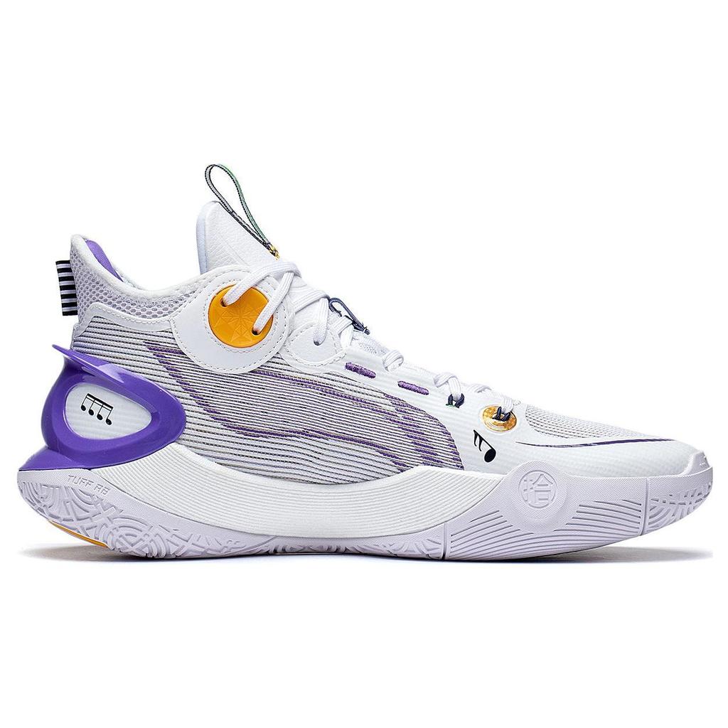 Баскетбольные кроссовки Li Ning Sonic 10 Ultra Durable Breathable Mid-Top мужские баскетбольные кроссовки белые фиолетовые ABAS145-4