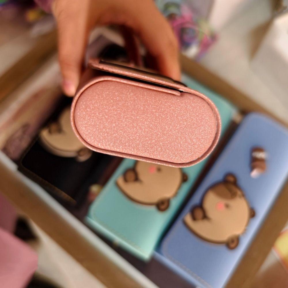 PU Leather Printing Glasses Case Printed Eyeglasses Holder Capibara PU Glasses Box Outdoor