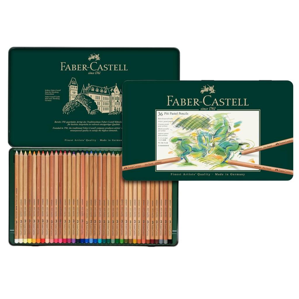 Faber-Castel FC112136 Pitt Pastel Pencils In A Met