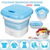 Folding Washing Machine Mini Portable Travel Laundry Washer with Rotary Dryer For Clothing Underwear Shoes Washer
