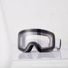 Ski goggles with double layers, anti-fog, anti-wind and sand, compatible with prescription glasses, magnetic dual lenses, UV protection