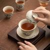 Суши Керамический Расписанный Вручную Сине-Белый Пион Гайвань