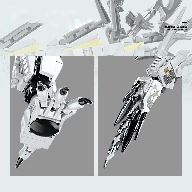 Строительный кирпич ниндзя механический белый ураган дракон блок конструктор модель игрушки коллекция для мальчиков подарки