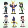 6 шт. Моя геройская академия Q-версия Милые фигурки Изуку Мидории, Цую Асуи, Шото Тодороки, Модели, Украшения, Подарок для детей