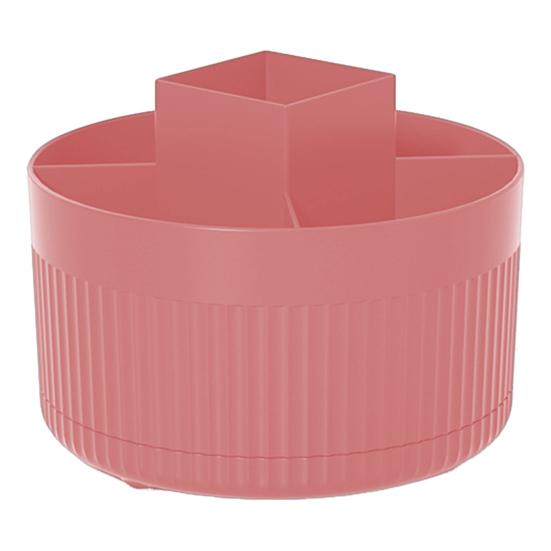 Держатель для кистей для макияжа, вращающийся на 360 градусов, большая вместимость, несколько отделений, органайзер для косметики на столешницу