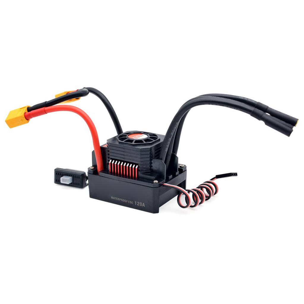120A ESC с BEC XT60 Разъем 3 6S Lipo Водонепроницаемый Бесколлекторный ESC для 1 8 RC Автомобиля Внедорожного Гусеничного Автомобиля Электронный Контроллер Скорости