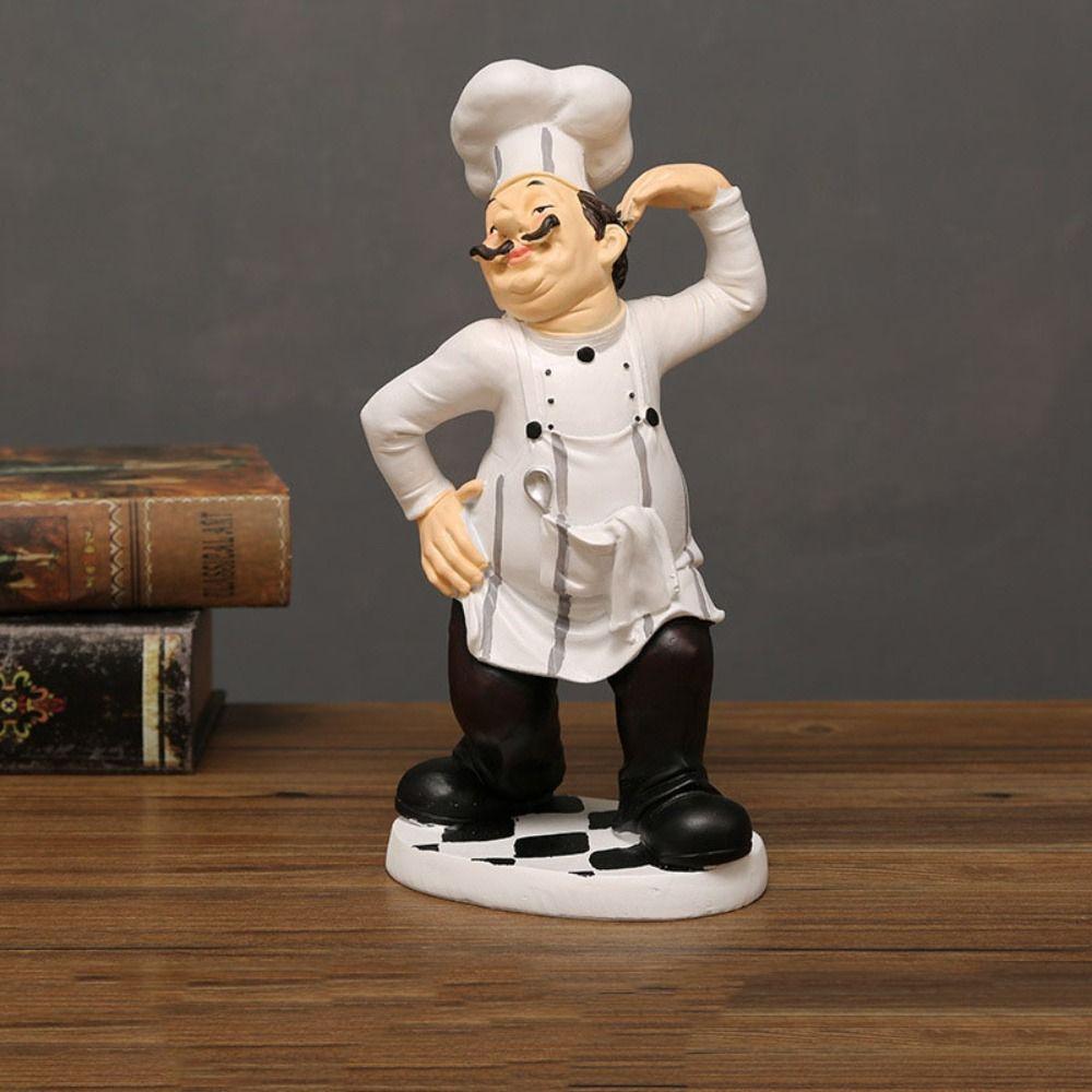 Handicraft Farmhouse Cake Shop Decor Simulated Kitchen Chef Figurine  Balcony Garden Supplies