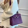 The New High-end Togo Top Layer Cowhide Wide Shoulder Strap Fashionable Single-shoulder Crossbody Hand-held Women's Bag Is Trendy
