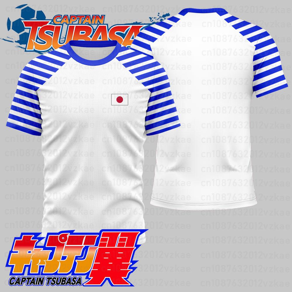 CAPTAIN TUSBASA Japan Anime Harajuku 3D Print Sport Quick-dry Breathable T-shirt Football Jersey Short-sleeve Clothing Top